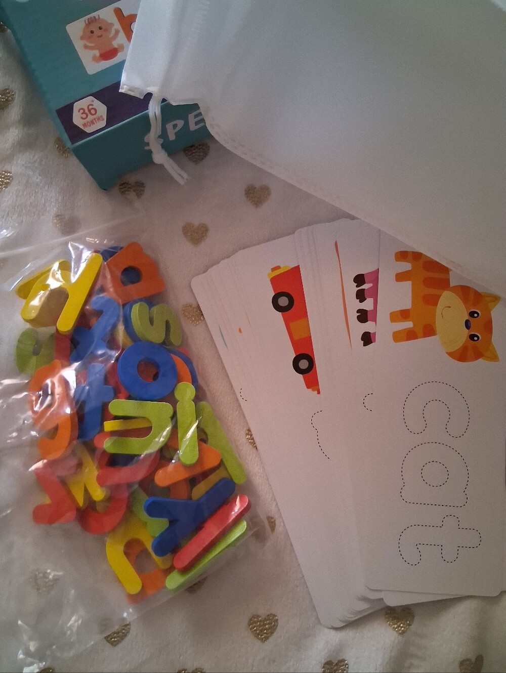 ๐๐จ *NIB* 3/$15 Spelling Game 28 Double-Sided Paper Cards - Picture 6 of 6